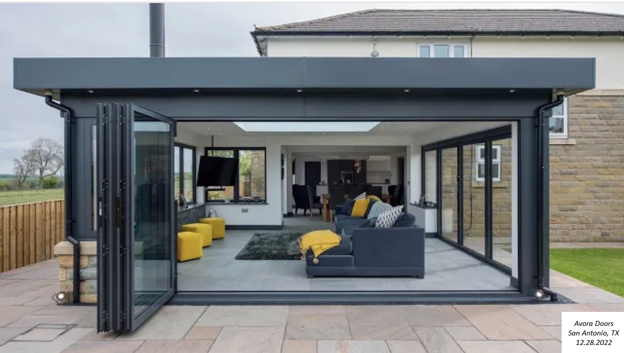 Bi Fold Doors in Back Pool House